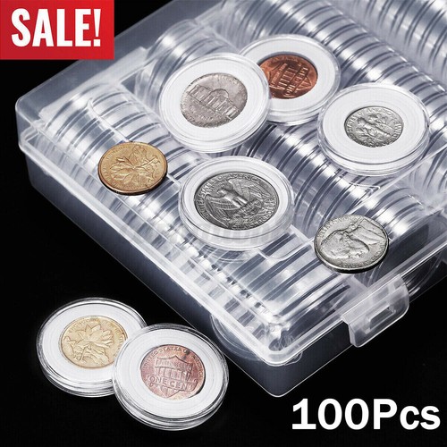 100 pcs 30mm clear - 100, coin